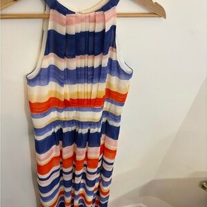 Vince Camuto Colorful Striped Maxi Dress